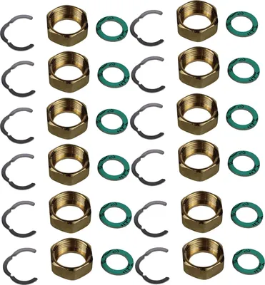 Produktbild von 10er Satz Schraubmuffen / Verschraubung für Edelstahl Wellrohr - DN16 - 3/4"