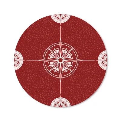 Produktbild von MuchoWow® Mauspad Mousepad Kompass - Reisen - Muster 50x50 cm - Mousepads - Maus Mat - Pad - Mausunterlage - Vinyl