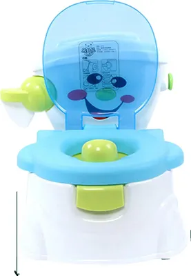 Produktbild von Kindertragbare Toilette, Langlebiges Design, Einfach Zusammenzubauen, Blau