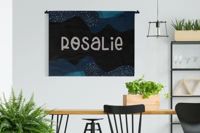 Produktbild von MuchoWow® Wandteppich Wandbehang Rosalie - Pastell - Mädchen 120x90 cm Tapisserie Dekoration Wandtuch - Wohnen - Aufhänger für die Wand