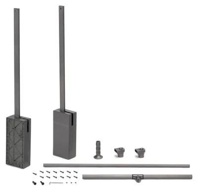 Zdjęcie produktu dla Emuca Pantograf Sway, 600 - 830mm, Stal, Aluminium i Plastik, Malowane na kolor tytanowy