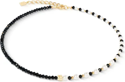 Produktbild von Collier - Edelstahl - Trinity Schwarz Gold