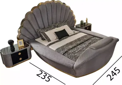 Produktbild von Luxus Bett Design Betten Möbel Doppelbett Schlafzimmer Königlich 200x200