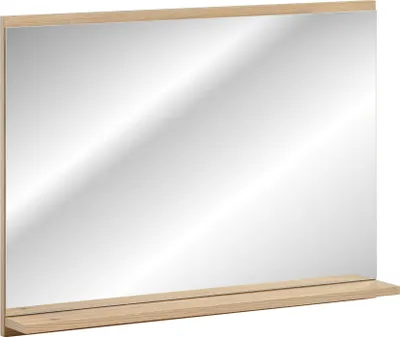 Obrázok produktu pre Kúpeľňové zrkadlo 80 cm dub Evoke moderné s poličkou