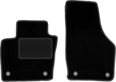 Immagine prodotto di Wielganizator tappetini auto velours anteriori adatto per Audi Q3 I 8U (2011-2018, SUV) neri, set 2 pz, con fissaggi
