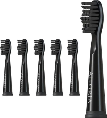 Produktbild von AILORIA FLASH TRAVEL - Ersatzbürstenköpfe 6er Set SCHWARZ / SCHWARZ
