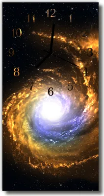 Produktbild von Tulup Glasuhr Wanduhr Küchenuhr Echt-Glas 30x60 Welltal Mehrfarbig