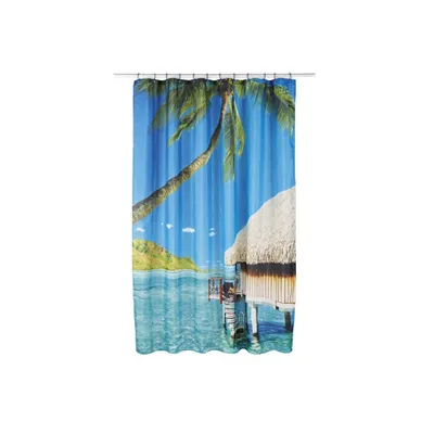 Produktbild von miomare Duschvorhang 180 x 200 cm, 12 Ösen und Befestigungsringen
