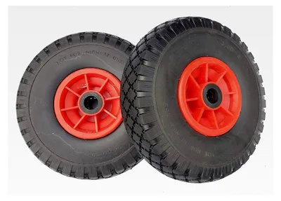 Produktbild von 2 x Sackkarrenrad PolyurethanRad 260 mm 3.00-4 | 25 mm Achse | Vollgummi Sackkarrenrad | Ersatzrad für Bollerwagen
