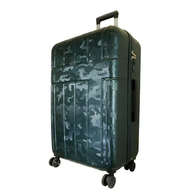 Produktbild von ABS Großer Reisekoffer Camo 76 cm Hartschale Trolley Größe L dunkelgrün