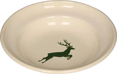 Produktbild von RIESS 0306-072 Teller tief Ø 22 cm, HIRSCH grün / Emailleteller