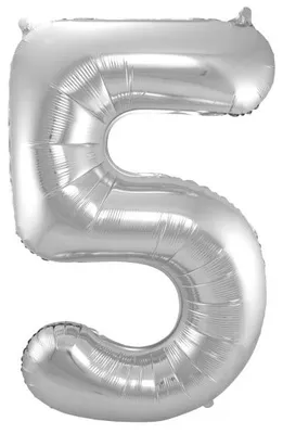 Produktbild von Folat 63175, Spielzeugballon, Folie, Silber, Geburtstag, Anzahl, 860 mm