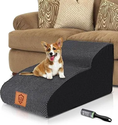 Produktbild von Famanu Hundetreppe für Sofa - Waschbarer Plüschbezug, Antirutsch