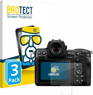 Produktbild von 3x BROTECT Schutzglas für Nikon Z 8 (Display + Schulterdisplay) Schutzfolie Panzer Folie Glas Display Schutz klar