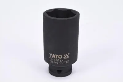 Zdjęcie produktu dla Yato YT-1050, Wpływ socket set, Czarny, 1/2", Metryczny, 30 mm, Stal chromowo-molibdenowa