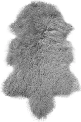 Produktbild von Lammfell Tibet - Farbe: Grau | Größe: 90-100