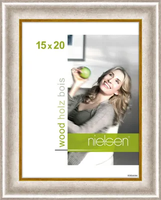Immagine prodotto di Nielsen, cornice per foto in legno, dimensioni 15x20 cm, colore argento