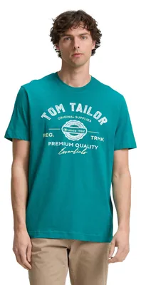 Productafbeelding van T-shirt van katoen met logo-opdruk