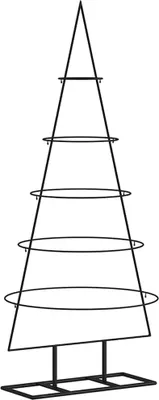 Immagine prodotto di Albero di Natale in metallo VidaXL per decorazioni, nero, 125 cm