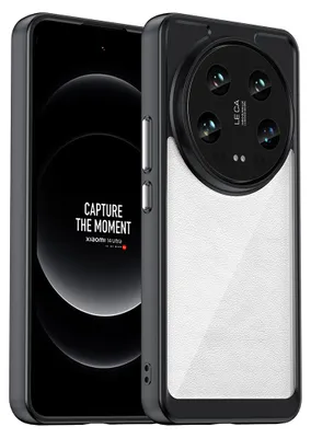 Obrázek produktu pro Pouzdro pro Xiaomi 14 Ultra průhledné, nárazuvzdorné TPU silikonové ochranné pouzdro černé