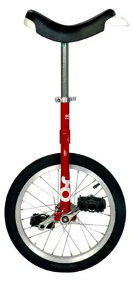 Produktbild von Robustes Einrad 16 Zoll Rot mit Alufelge, ergonomischem Sattel für Einsteiger bis 60 kg