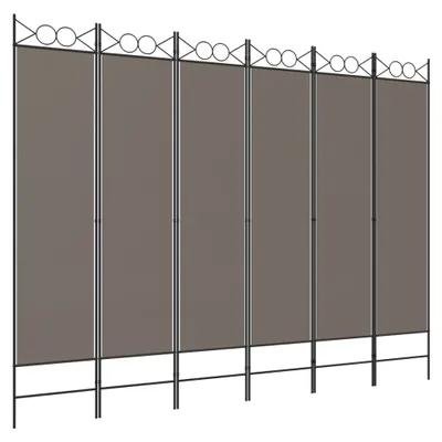 Produktbild von vidaXL 6-tlg. Paravent Anthrazit 240x200 cm Stoff