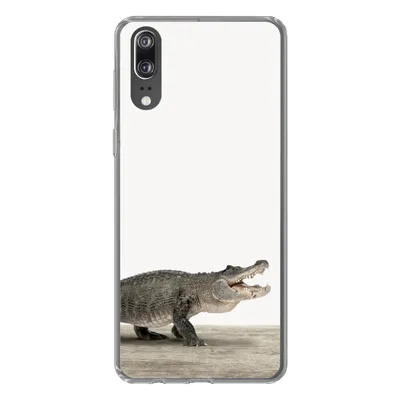 Produktbild von MuchoWow® Handyhülle Schutzhülle Hülle für Huawei P20 Kinder - Krokodil - Junge - Kinder - Mädchen Silikon Softcase Handy Hülle - Hardcover