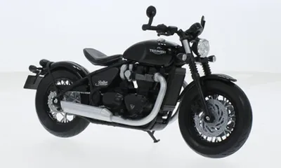 Produktbild von Welly WEL62208GW-BLACK - 1/12 / Triumph Bonneville Bobber, schwarz - Neu