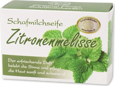 Produktbild von Florex Schafmilchseife Seifenstück Verpackt Zitronenmelisse Naturprodukte 100g