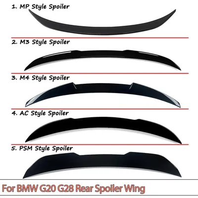 Obrázok produktu pre Spojler batožinového priestoru, lesklá čierna farba - vyrobený z ABS plastu - aerodynamický zadný spojler