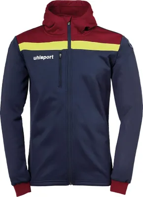 Produktbild von Uhlsport Offense 23 Trainingsjacke Mit Kapuze Kinder - Marine / Bordeaux / Neongelb