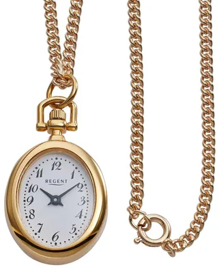 Regent P-780 Umhängeuhr mit Kette Goldfarben 1