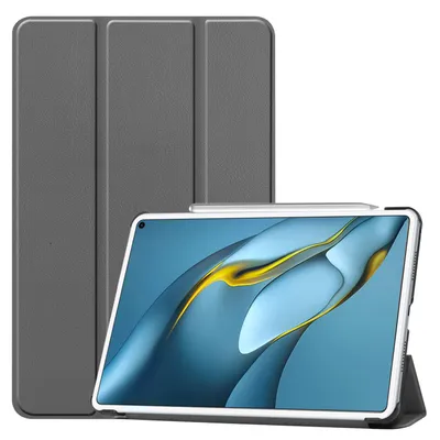 Produktbild von Hülle für Huawei MatePad Pro MRR-W29 2021 10.8 Zoll Smart Cover Etui mit Standfunktion und Auto Sleep/Wake Funktion Grau
