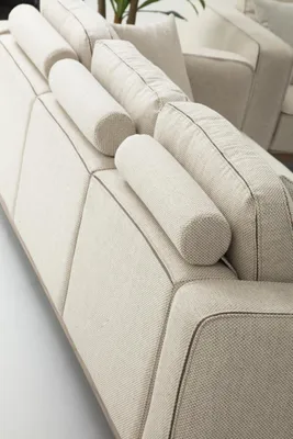 Obrázek produktu pro Pohovka dvoumístná 2místné látkové pohovky moderní design obývací pokoj béžový