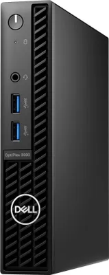 Obrázok produktu pre Dell OptiPlex 3000 - Micro - Core i3 12100T / 2,2 GHz - RAM 8 GB - SSD 256 GB - NVMe, Class 35 - UHD Graphics 730 - GigE, Bluetooth 5.2 - WLAN: 802.11a/b/g/n/ac/ax, Bluetooth 5.2 - Win 10 Pro (s Win 11 Pro Lizenz)