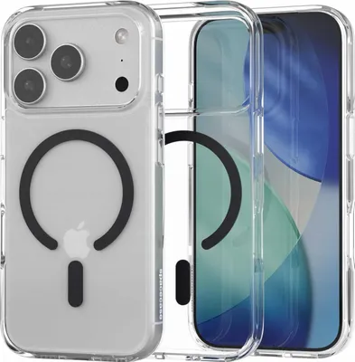 Zdjęcie produktu dla Etui magnetyczne do MagSafe SPACECASE Clear Mag do iPhone 17 Pro Czarny