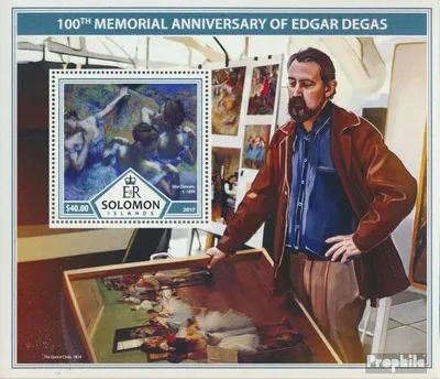 Produktbild von Briefmarken Salomoninseln 2017 Mi Block 669 (kompl. Ausg.) postfrisch Edgar Degas
