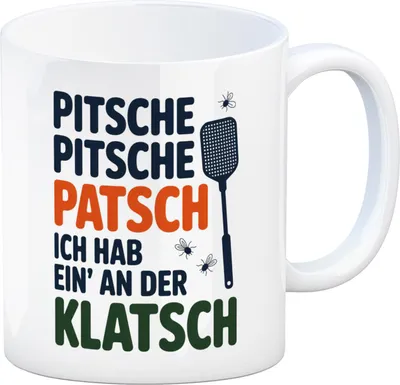 Produktbild von Fliegenklatsche Ich habe ein an der Klatsche Kaffeebecher