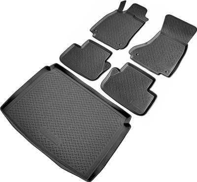 Produktbild von Fußmatten & Kofferraumwanne Set passend für  Audi A4 B8 Limousine | 2008-2015