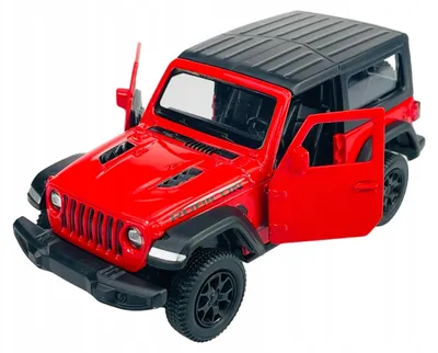 Produktbild von RMZ City Jeep Wrangler Rubicon Metallmodell rot 11 cm