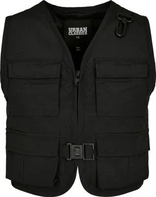 Produktbild von Urban Classics TB3633 | Ladies Short Tactical Vest - Farbe: Black - Größe: XS