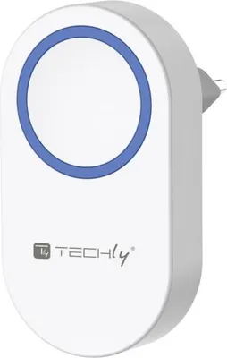 Produktbild von Techly I-BELL-RING05R, Weiß, Kabellos, 433,92 MHz, 180 m, IP56, AC