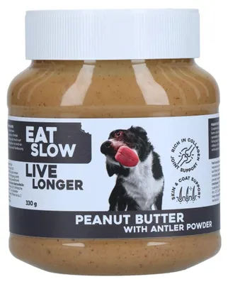 Produktbild von Eat Slow Live Longer Erdnussbutter mit Kollagen für Hunde