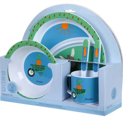 Produktbild von Sterntaler 6802106, Toddler dinner set, Blau, Mehrfarbig, Polypropylen (PP), Junge, 0,5 Jahr(e)