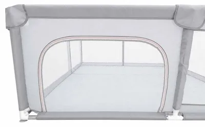 Obrázok produktu pre Skládací síťová dětská ohrádka 180 × 200 cm se vstupem, šedá