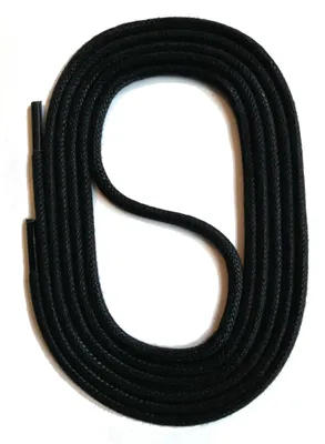 Produktbild von SNORS gewachste Schnürsenkel rund - SCHWARZ - 3mm - 130cm