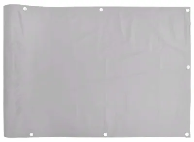 Immagine prodotto di Schermo per balcone grigio, dimensioni 400 x 120 cm, rivestito in PVC