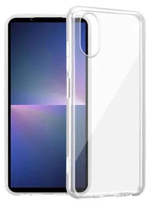 Produktbild von Cadorabo Hülle für Sony Xperia 5 V in VOLL TRANSPARENT Schutzhülle aus flexiblem TPU Silikon Back Case Cover Etui Handy Hülle