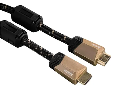 Produktbild von Hama 00123292, 5 m, HDMI Typ A (Standard), HDMI Typ A (Standard), 3D, 18 Gbit/s, Braun
