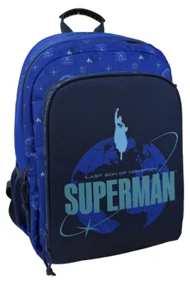 Zdjęcie produktu dla Plecak Superman 43 cm – plecak szkolny, niebieski